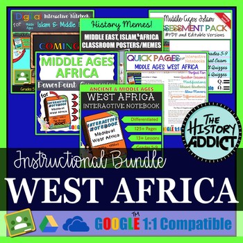 Preview of Medieval West Africa Interactive Notebook Instructional Bundle