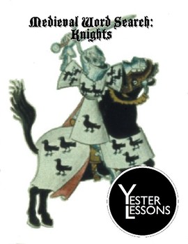 Preview of Medieval Word Search: Knights