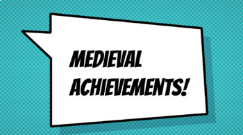 Preview of Medieval World Achievements Student Task Powerpoint Research Task