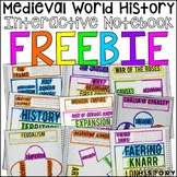 Medieval World History Interactive Notebook Graphic Organi