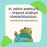 Medio Ambiente Environment Spanish Reading Comprehensions!