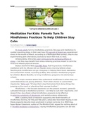 Meditation Article