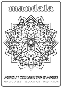 Preview of Meditation Coloring pages
