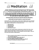 Meditation Homework Assignment