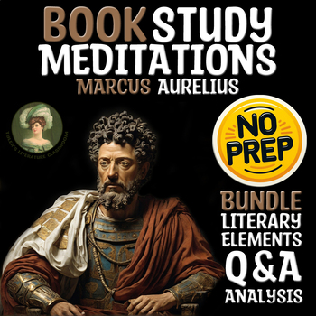 Preview of Meditations Bundle Q&A Analysis & Literary Elements Sub Plan CCSS