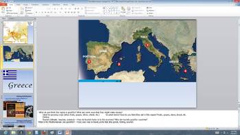 Preview of Mediterranean Europe-Greece, Italy, Spain Presentation