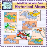 Mediterranean sea Historical Maps clipart {Social Studies clip art}