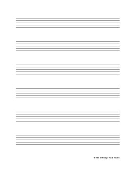 8 stave music manuscript paper