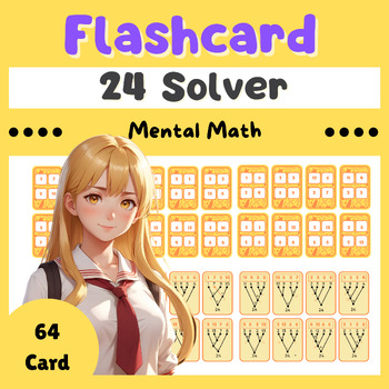 Preview of Medium - Math 24 or Mental Math Cards