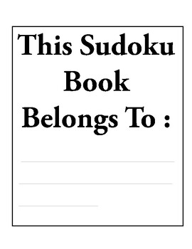 Preview of Medium Sudoku Puzzle For Adults And Seniors :2023 - 2032