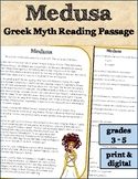 Greek Myth Reading Passage and Questions: Medusa
