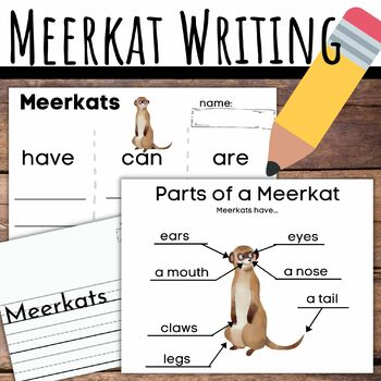 Preview of Meerkat Writing and Labeling Informative Have Can Are w/ Anchor Charts Animal
