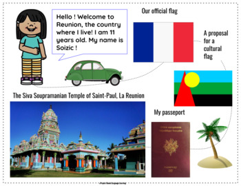 Preview of ELA Meet 35 Students: Francophone World - Introduction, Postcard, Flipbook