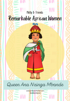 Preview of Meet 6 Iconic African Queens Learning Cards - Black History Month