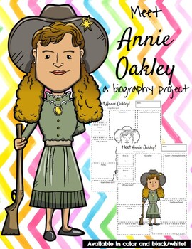 Meet Annie Oakley! Biography Pages by Teach in the Peach | TPT