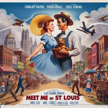 Preview of Meet Me in St. Louis (1944) Movie Viewing Guide:Summary/Vocabulary/Questions/KEY
