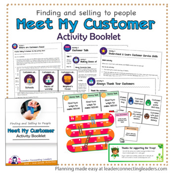 Preview of Meet My Customers Activity Booklet