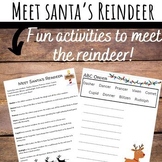 Meet Santa's Reindeer | Reading Comprehension | ABC Order 