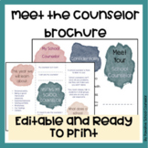 Meet The Counselor Brochure: Editable and Interactive