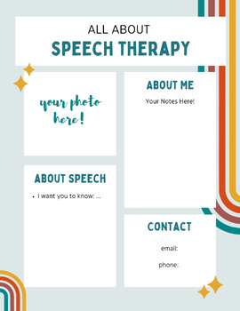 Preview of Meet The Speech Therapist