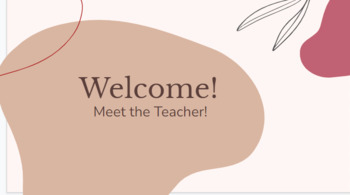 Preview of Meet The Teacher 