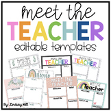 Meet The Teacher EDITABLE TEMPLATES