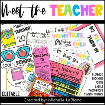 Meet The Teacher Editable by Mrs LeBlancs Learners | TpT