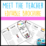 Meet The Teacher Night Brochure - EDITABLE