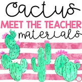 Meet The Teacher Night (Editable Forms and Materials) Cact
