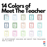 Meet The Teacher Pages 14 Colors