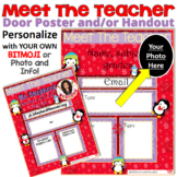 Meet The Teacher Template Editable Door Poster BACK TO SCHOOL
