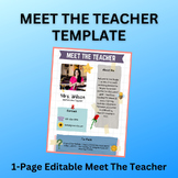 Meet The Teacher Template Editable in Canva