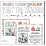 Meet The Teacher Templates - Retro Color Palette