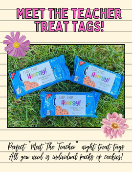 Preview of Meet The Teacher Treat Snack Tags