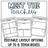 Meet The Teacher/s Template