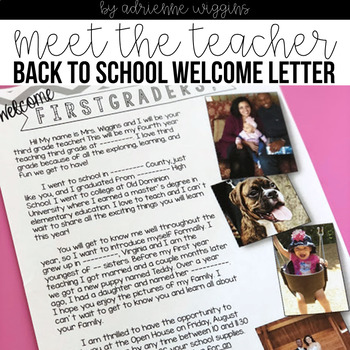 Preview of Meet The Teacher/Open House Letter FREEBIE