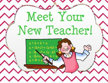 Preview of Meet Your New Teacher SMARTboard Lesson