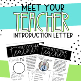 Meet Your Teacher Editable Introduction Letter