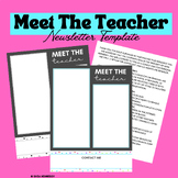Meet Your Teacher - Editable Newsletter Template - Confetti Pops