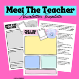 Meet Your Teacher - Editable Newsletter Template - Retro Camera