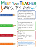 Meet Your Teacher & Meet Your Counselor Printable