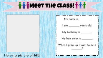 Preview of Meet the Class / All About Me- Virtual Kids PowerPoint