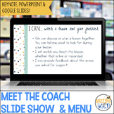 Meet the Coach Slide Show & Coaching Menu for Instructiona