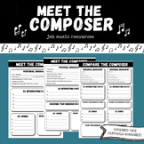 Meet the Composer/Musician | Printable Research Worksheet 