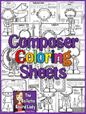 Meet the Composers-set of 12 Coloring Sheets /Coloring Boo