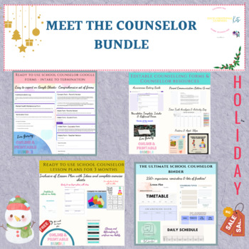 Preview of Meet the Counselor Bundle- School Counselors Resources- w/ FREEBIE