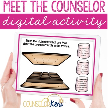 Preview of Meet the Counselor and Meet the Social Worker Digital Activity Back to School