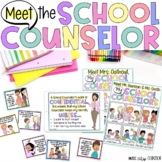 Meet the Counselor Lesson, Activities, Flyer, Posters, Editable 