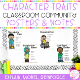 Character Building Posters for the Classroom Community | S