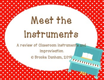 Preview of Meet the Instruments